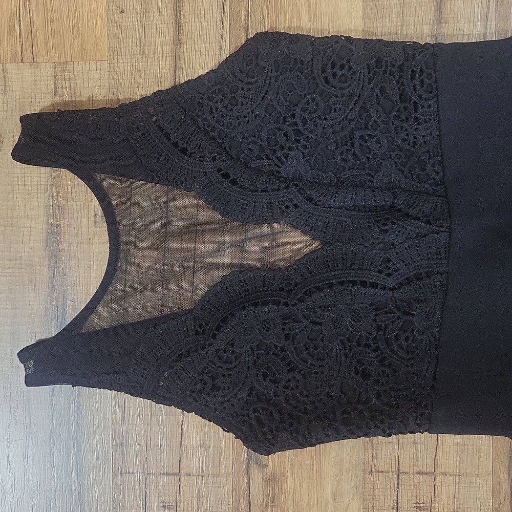 LULUS Fortune and Fame Black Lace Bodycon Dress - Picture 4 of 16